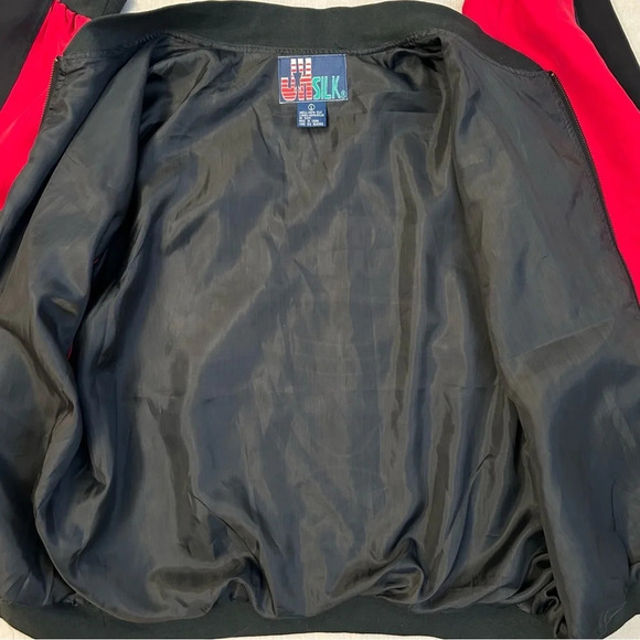 Chicago Bulls JH Silk Lightweight Black & Red Jacket Size Large - Picture 8 of 13